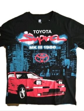 Toyota Supra MK III 1986 Men's  T-Shirt Sz XXL JDM Retro Cityscape NWOT